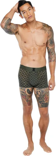 Vista 4 de Savage x Fenty Traje de baño con monograma flocado Savage X para hombre