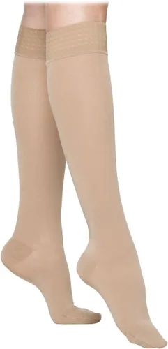 Vista 7 de SIGVARIS Essential Opaque 860 - Calcetines altos para pantorrilla con agarre superior de 20-30 mmHg