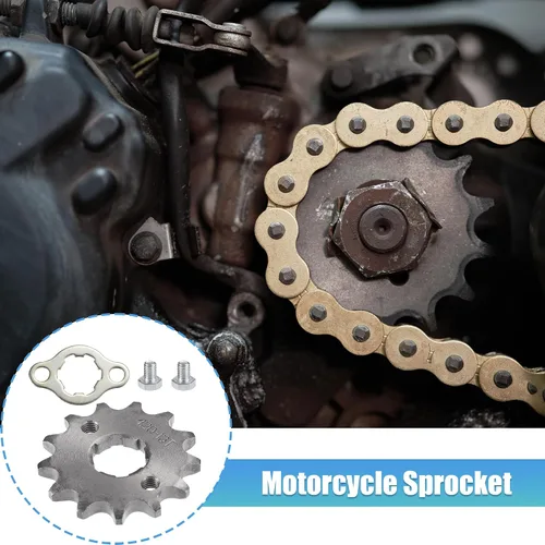 Vista 2 de X AUTOHAUX 1 juego de 420 estilos 13 dientes 0.787 in ID motocicleta piñón delantero motor apto para motocicleta 50cc 70cc 110cc 125cc motocicleta