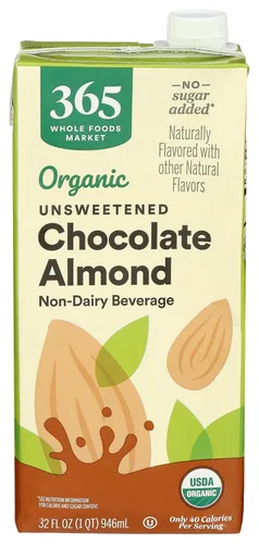 Vista 14 de 365 de Whole Foods Market - Leche de almendra orgánica sin endulzar de vainilla, envase de 32 onzas líquidas
