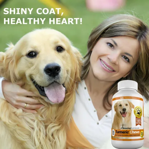 Vista 2 de Antioxidante de Cúrcuma para los perros, elimina la inflamación del dolor articular, 120 masticables