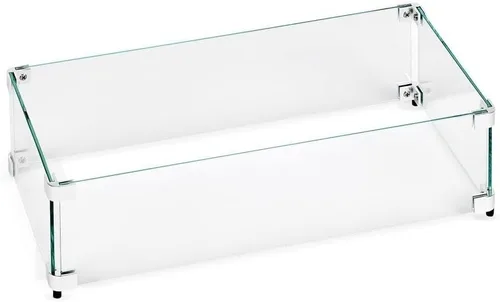 Vista 21 de American Fireglass Protector de llama de vidrio templado para sartenes rectangulares de 18 x 6 pulgadas Protector contra viento para exteriores