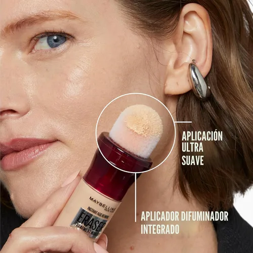 Vista 5 de Maybelline Instant Age Rewind Eraser Foundation con SPF 20 y provitamina B5 hidratante, 110, 1 unidad