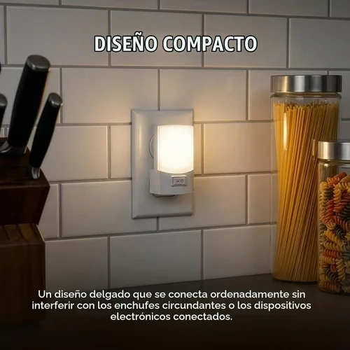 Vista 3 de Stanley CF2-LED 32251 Luz nocturna LED enchufable con interruptor de encendido/apagado
