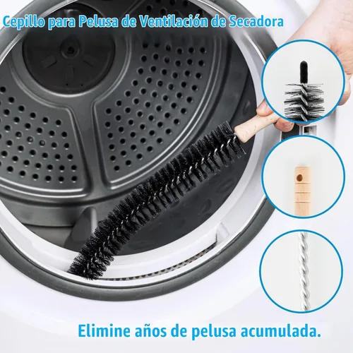 Vista 2 de Cepillo de limpieza para lavadora, kit de limpiador de ventilación