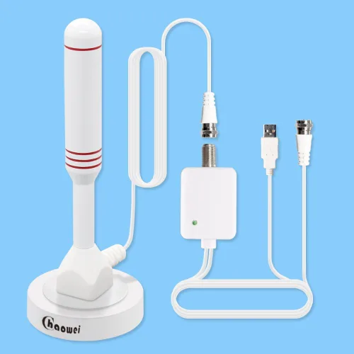 Vista 11 de Chaowei Antena digital HDTV con base magnética, cable coaxial HDTV de 16.5 pies, antena de TV portátil para interiores y exteriores para 4K 1080p