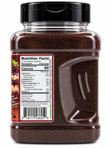 Vista 2 de Polvo de Galleta de Chocolate "Dirt" Cobertura para Helado y Decoración de Postres por Dasher's Spice & Beans 9 oz.
