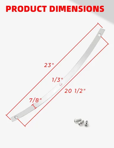 Vista 7 de Amazicha Moldura de parabrisas pulida cromada compatible con Harley Davidson Touring Street Glide Electra Glide Ultra Limited Tri Glide 1996-2013