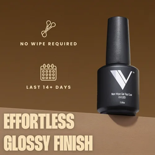 Vista 7 de V Beauty Pure Juego de capa base de gel y capa superior de gel que no se limpia