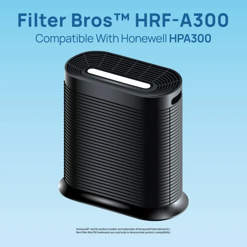 Vista 3 de Filtro Bros HRF-A300 6 Reemplazo de carbón activado para Honeywell HPA300 Series