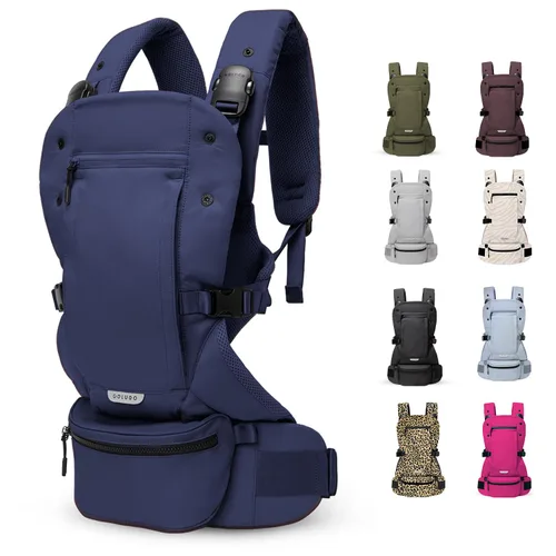 Vista 9 de Colugo Portabebés - Portabebés para recién nacidos a niños pequeños, ajustable, ligero, transpirable para recién nacidos hasta 33 libras (negro)