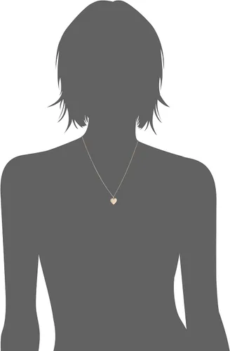 Vista 4 de Fossil Collar de cadena con dije de acero inoxidable grabado chapado para mujer