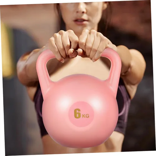 Vista 6 de SUPVOX Pesa rusa rellena de agua, peso de polietileno rosa para entrenamiento de fuerza y entrenamientos de gimnasio, equipo de ejercicio de agarre