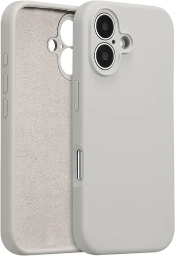 Vista 96 de Funda de silicona para iPhone Air, con [protección completa de la cámara] [forro de microfibra suave antiarañazos], funda de silicona líquida ultra