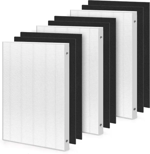 Vista 15 de Zouwhaso 2+6 Aera Max 100 filtro HEPA de repuesto compatible con Fellowes AeraMax 90 100 DX5 DB5 Puri-fier de aire True HEPA filtro de aire, parte #