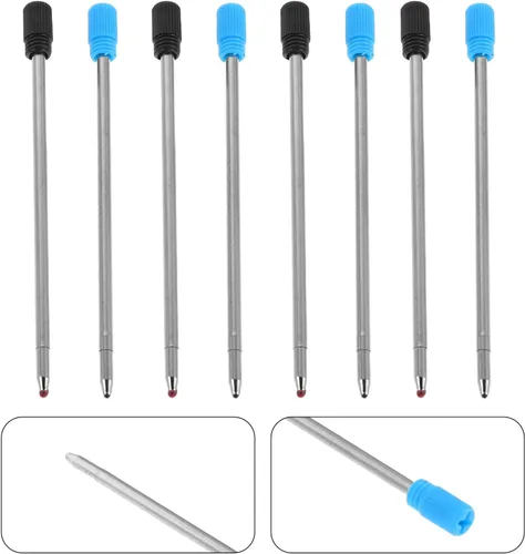 Vista 9 de Metal Ballpoint Pen Refills Black Writing 7cm 80pcs