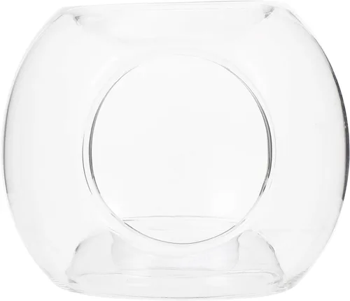 Vista 9 de Uonlytech Portavelas de vidrio transparente quemador de aceite esencial Quemador de cera de vela de tarta calentador difusor aroma calentadores