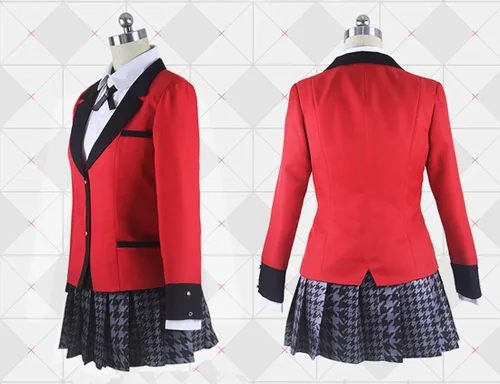 Vista 2 de Nuoqi Yumeko Jabami Compulsivo Gambler Anime Cosplay Disfraz Escuela Uniforme Conjunto Completo