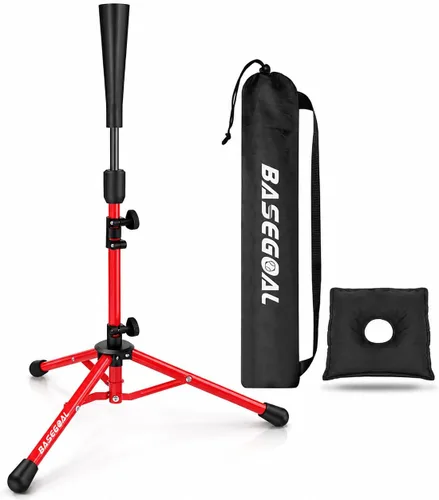 Vista 13 de BaseGoal Camiseta de béisbol de bateo de altura ajustable con bolsa