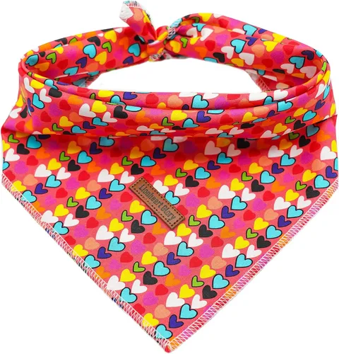 Vista 18 de Lionheart Glory Bandana para perro, bufanda azul para perro, estampado de cerveza, ajustable para perros pequeños a grandes
