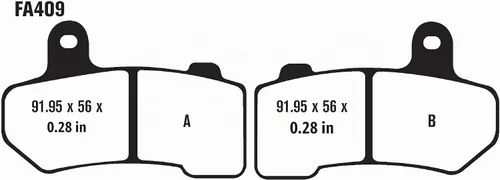 Vista 2 de EBC Brakes FA409HH Juego de pastillas de freno de disco