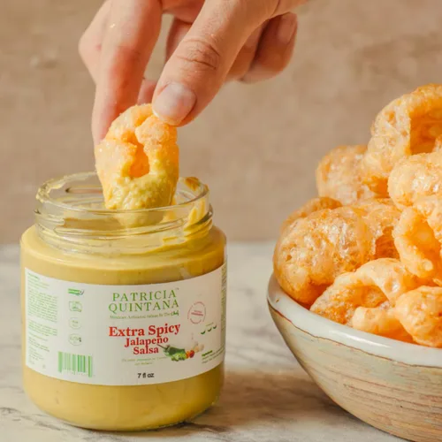Vista 4 de Patricia Quintana Auténtico paquete de muestras de salsa mexicana – Disfruta de tomate asado y salsa jalapeño, salsa jalapeño extra picante, salsa