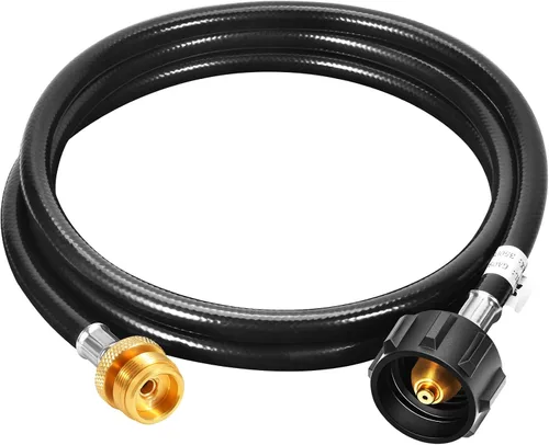 Vista 7 de GasSaf Manguera adaptadora de propano de 4 pies, conexión de propano de 1