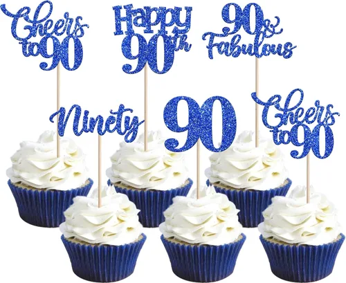Vista 82 de 30 piezas de adornos para cupcakes de 12 cumpleaños feliz, brillantes doce, hola 12, felicitaciones a 12 años, adornos para cupcakes, 12