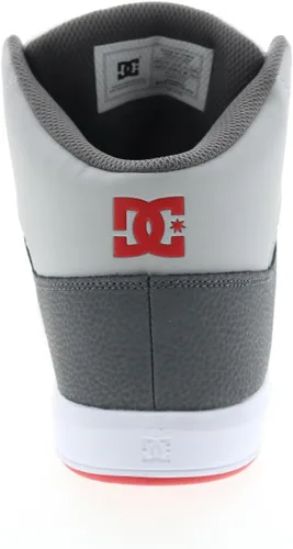 Vista 8 de DC Zapatos deportivos de skate de caña alta para hombre, BlancoGrisRojo (Wyr)