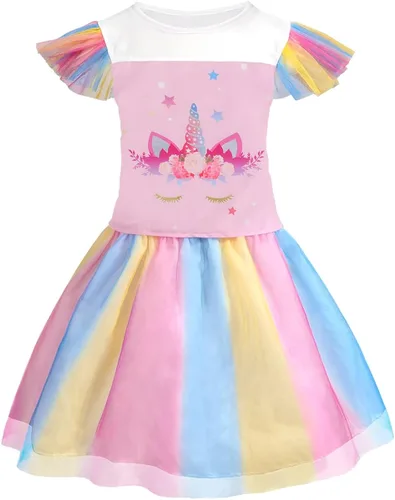 Vista 2 de Meland Princess Dress up Trunk - Dress up Clothes for Little Girls - Princess Costume Toy Gift Girls 3-8 Pretend Play