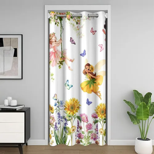 Vista 25 de jejeloiu Cow Skull Door Curtain for Doorway Privacy 34x80 Inch 1 Panel Kids Longhorn Skull Closet Cover for Boys Girls Teens Western Desert Room