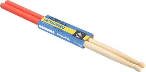 Vista 9 de PATIKIL Baquetas de madera de arce con mango antideslizante, agarre para tambor, 7A, negro, 1 par para percusión de instrumentos musicales