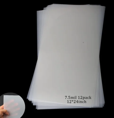 Vista 8 de EGOSKY 12 hojas de plantilla en blanco de 7 mil, 12 x 12 pulgadas, material de plantilla de plantilla Mylar para hacer tu propia plantilla