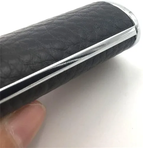Vista 6 de Metal negro cuero encendedor caso cubierta titular para BIC tamaño completo encendedor tipo J6
