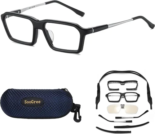 Vista 9 de SooGree Anteojos deportivos para hombres y mujeres, para baloncesto, fútbol, deportes, antiniebla, choque, colisión, gafas de uso