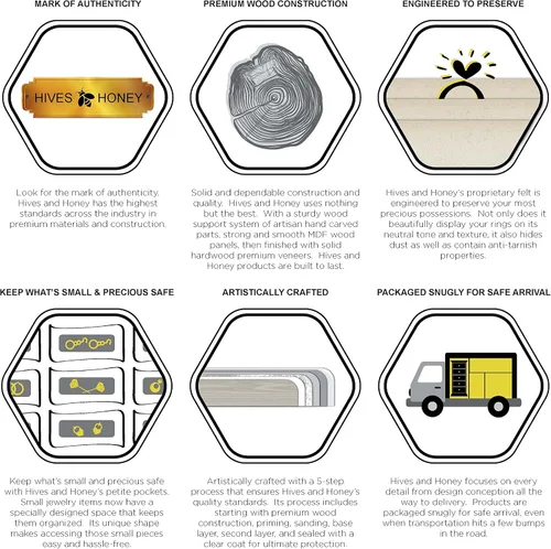 Vista 11 de Hives and Honey "Armario de joyería Hillary