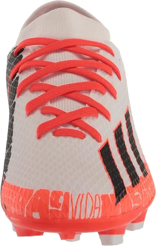 Vista 2 de adidas Tenis de fútbol unisex para adultos X Speedportal Messi3 para terreno firme Cloud White-core Black-solar Red