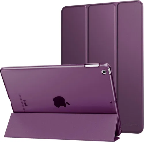 Vista 18 de MoKo Funda para iPad 9.7 2018/2017 de 5ª / 6ª Generación - Funda delgada y ligera con soporte para Smartphone con parte trasera translúcida