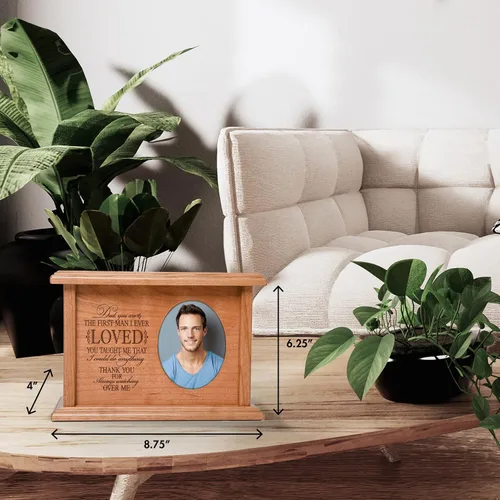 Vista 4 de Lifesong Milestone - Urnas decorativas para cenizas para adultos, urna de cremación masculina para cenizas humanas, urnas para adultos para cenizas