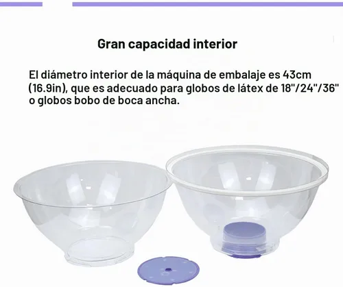 Vista 4 de Relleno de globos morados con bomba y alicates, alicates acampanados para ramo de globos, boda, cumpleaños, decoración de fiesta de Navidad