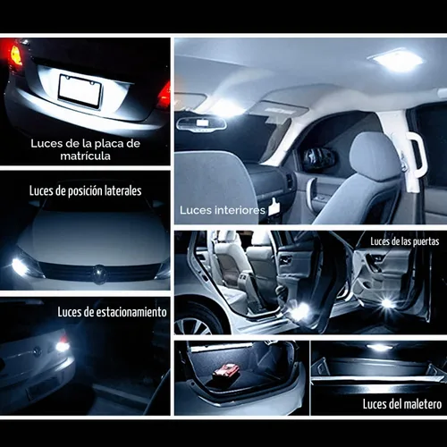 Vista 3 de Bombillas LED T10 921 194 168 para 12V RV Remolque Interior Luz Blanco frío