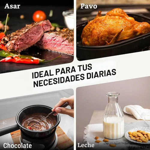 Vista 8 de ThermoPro Dial - Termómetro de carne de lectura instantánea para cocinar, termómetro de alimentos a la parrilla con lente de vidrio, termómetro