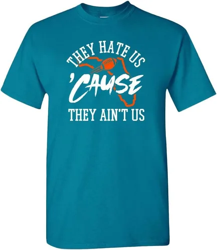 Vista 7 de Xtreme Apparrel They Hate Us 'Cause They Ain't Us Men's T-Shirt for Football Fans Arizona - Camisa negra