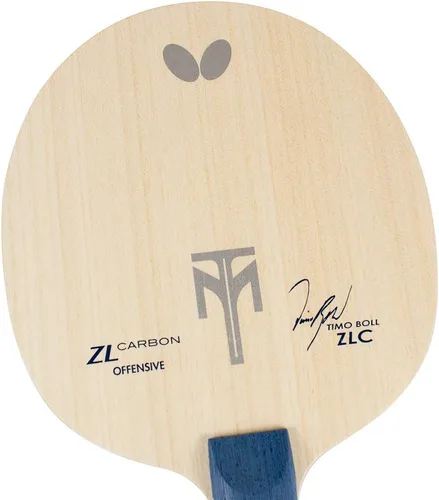 Vista 2 de Butterfly Timo Boll ZLC Blade - Hoja de tenis de mesa profesional ZL Carbon Fiber Blade - Disponible en estilos de mango an, FL y ST - Fabricado
