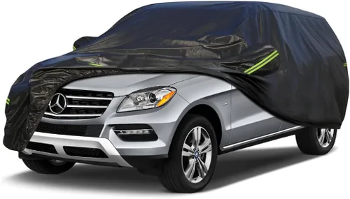 Vista 93 de KouKou Funda impermeable para automóvil SUV adecuada para BMW X1 de 2009 a 2025, 7 capas a prueba de viento para todo tipo de clima, cubierta