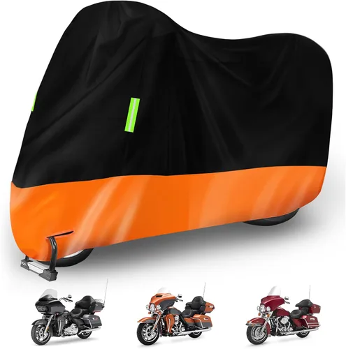 Vista 10 de Funda impermeable para motocicleta de repuesto para Harley Davidson Cruiser Iron 883/FAT BOY 114/HERITAGE Classic 114 con orificio para candado