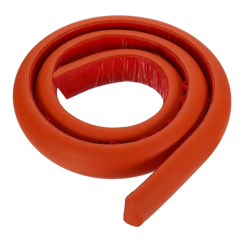 Vista 29 de uxcell Varilla de espuma de 3.28 pies, relleno de junta sólida en forma de D de 0.24 x 0.24 pulgadas, tira de sellado de espuma para protector