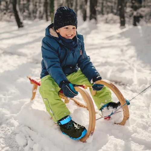 Vista 5 de NORTIV 8 Botas de nieve para niños y niñas, impermeables, para clima frío, botas clásicas para senderismo al aire libre (niños pequeñosniños grandes)