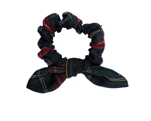Vista 32 de Back to School/Uniform Plaid Scrunchie bunny ear Bowknot/School Uniform Plaid/Ponytail Bow Scrunchie/Plaid Accessories (Plaid 42-Bernards)
