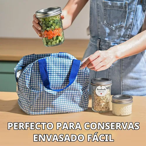 Vista 6 de Tecohouse Mini tarros Mason de 4 onzas, paquete de 4 frascos de vidrio